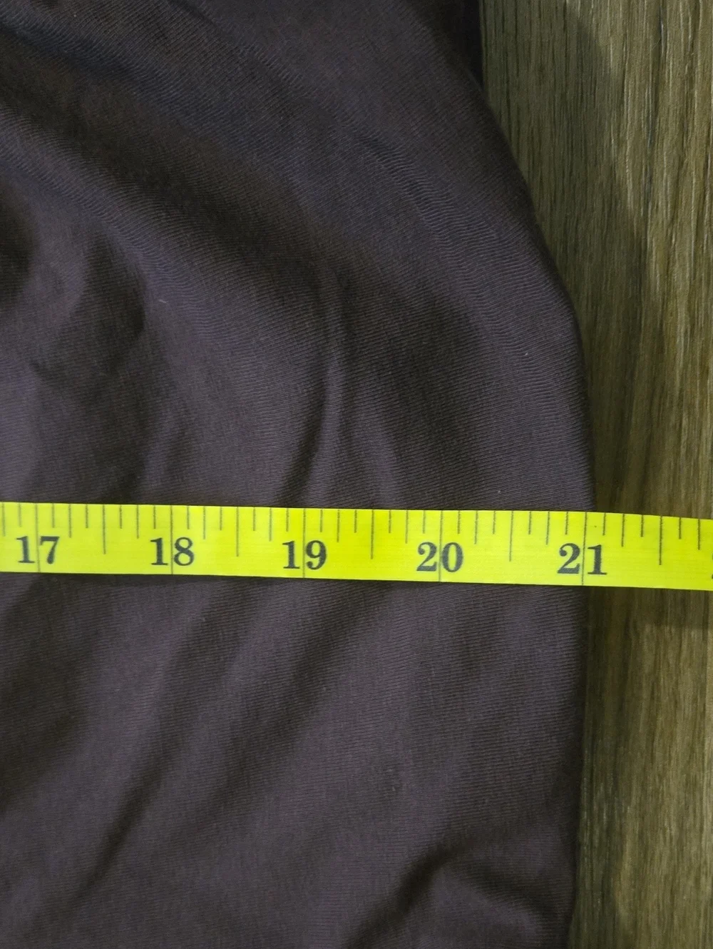 J. Crew Chocolate Brown Ruched V-Neck Knit Long Sleeve Cotton Stretch Top L Fall